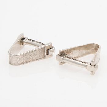 MANSCHETTKNAPPAR, silver, Torbjörn Tillander, Helsingfors 1959.