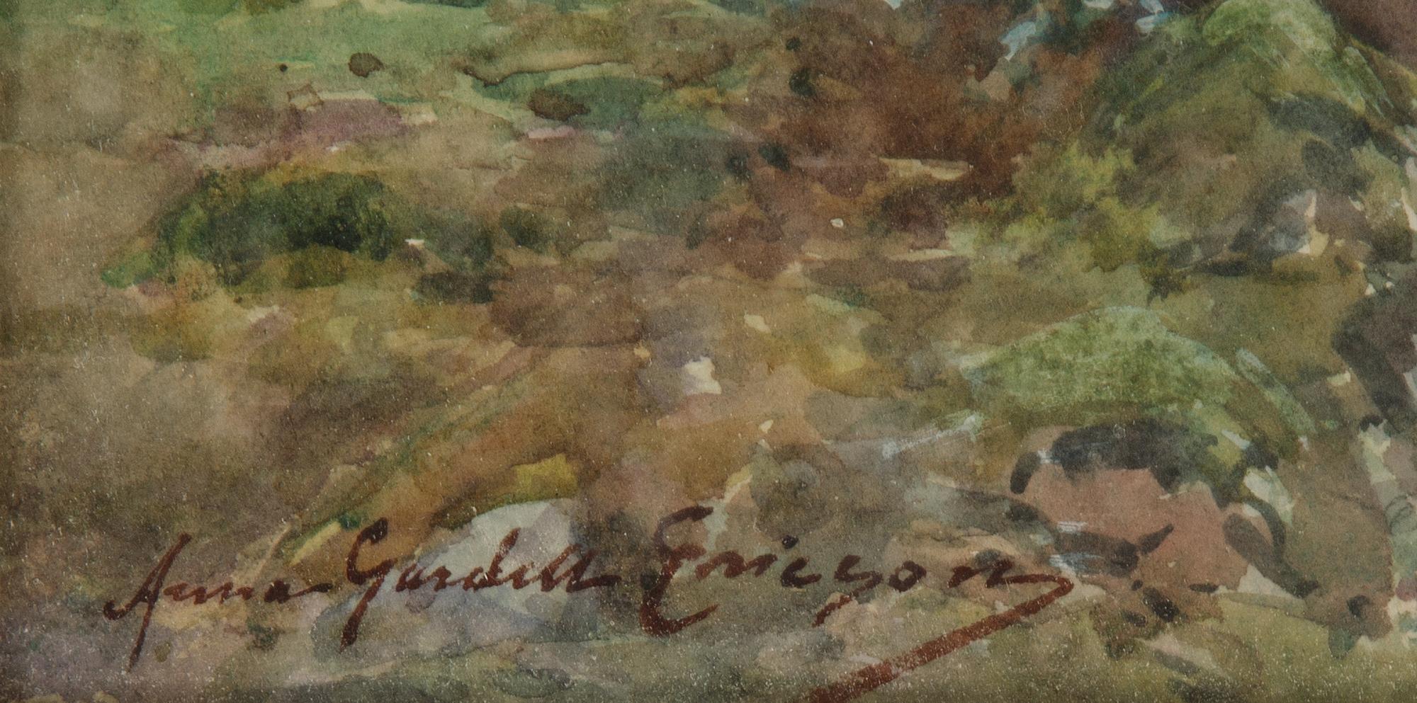 Anna Gardell-Ericson, watercolour, signed.