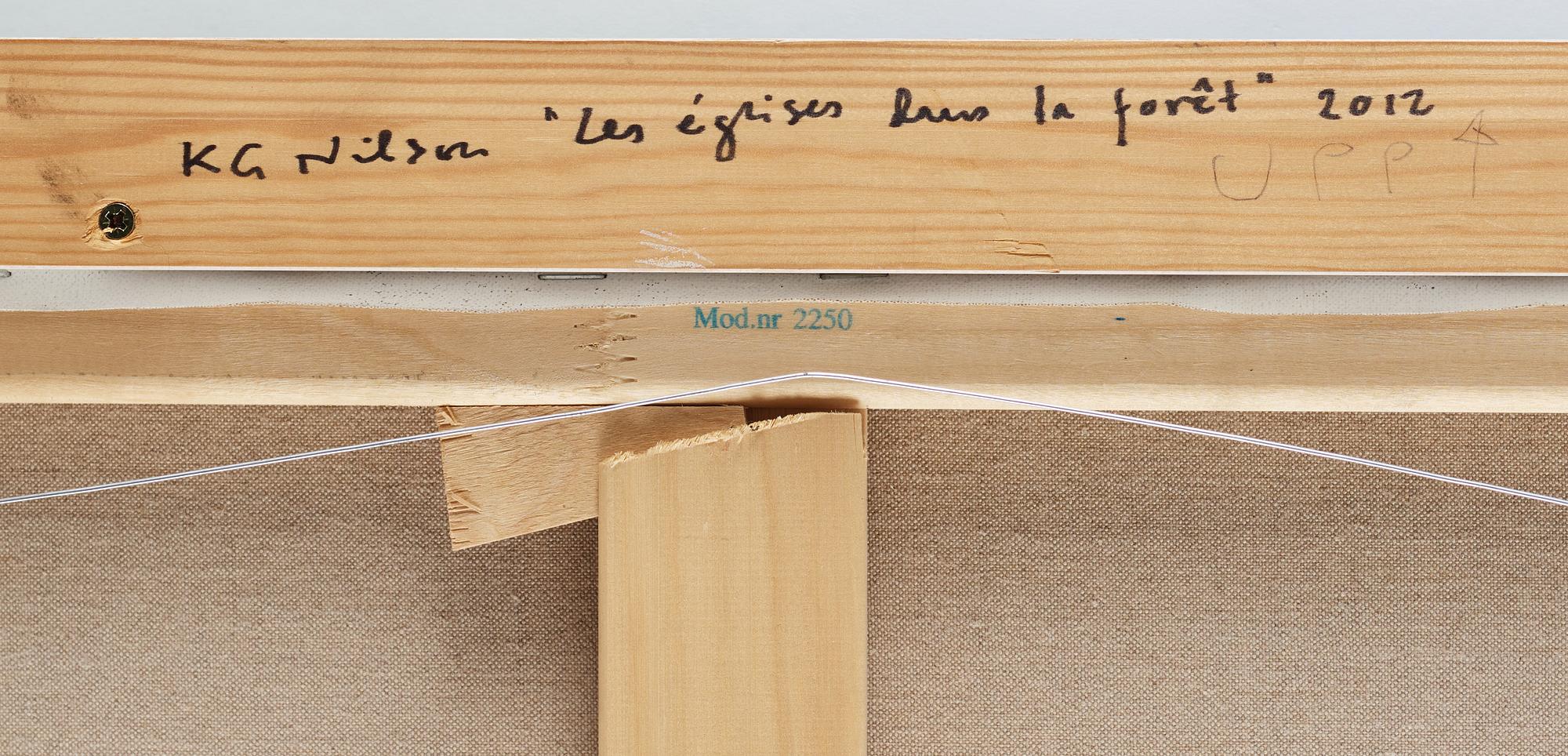 KG Nilson, oil on canvcas, signed KG Nilson adn dated 2011-12.