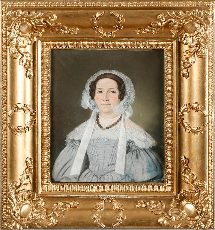 OKÄND KONSTNÄR, pastell, ej signerad, 1800-tal.