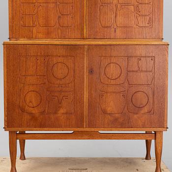 A 'Krus' teak cupboard by Yngve Ekström for Westbergs, designed 1955.