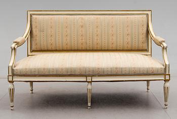 SOFFA, gustaviansk, 1700-/1800-tal.