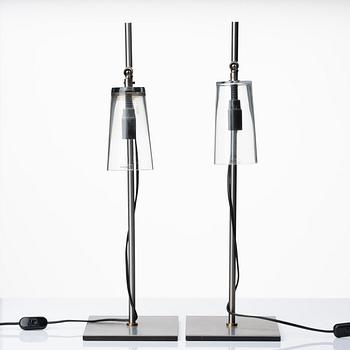 A pair of 'Manhattan' lamps by Gunnel Svensson, Bsweden.