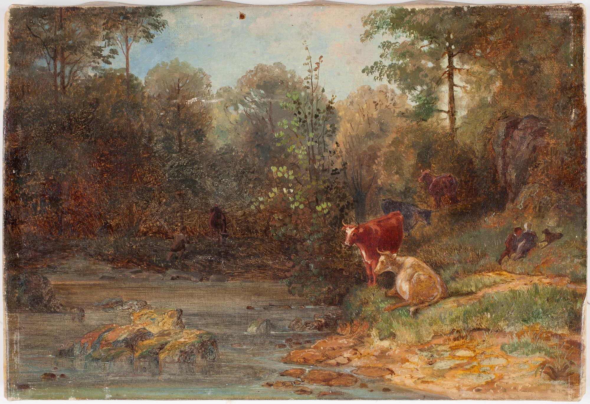 OKÄND KONSTNÄR, olja på duk, England, 1800-tal.