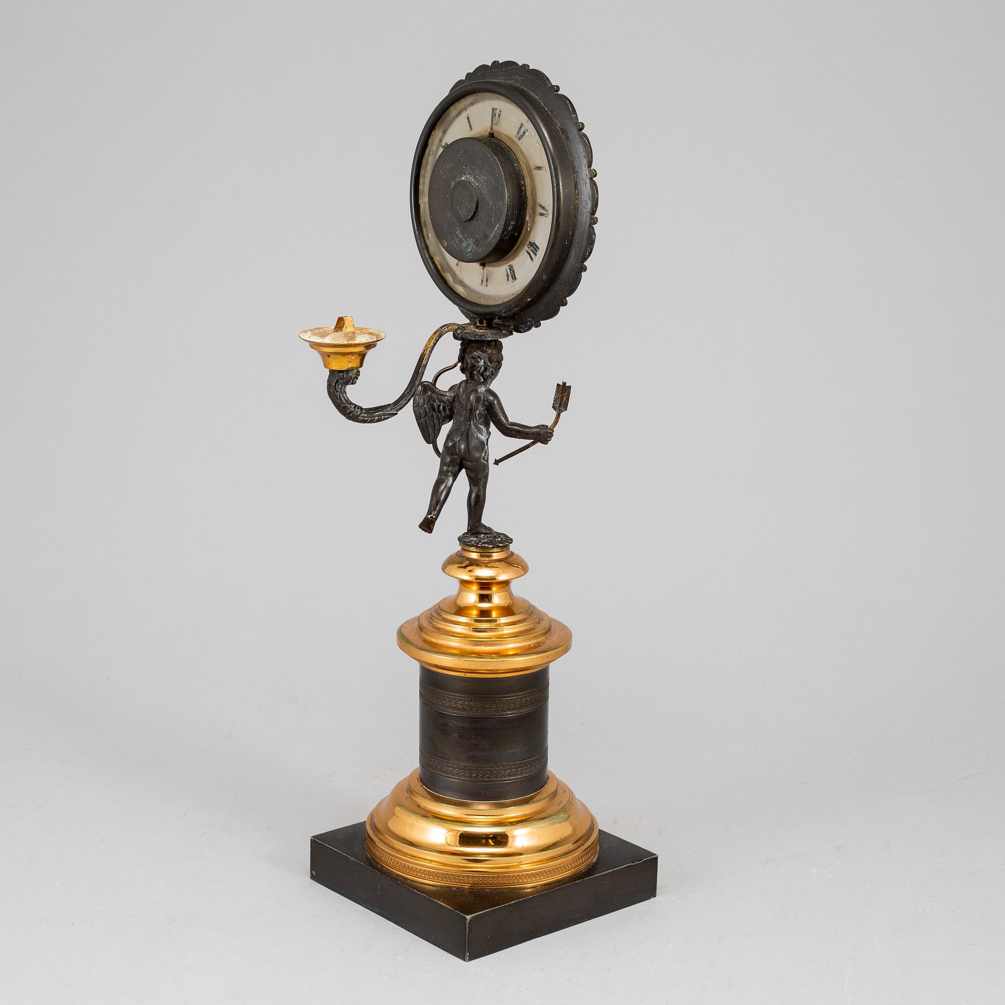 A French Empire table clock, first half of the 19th century.
