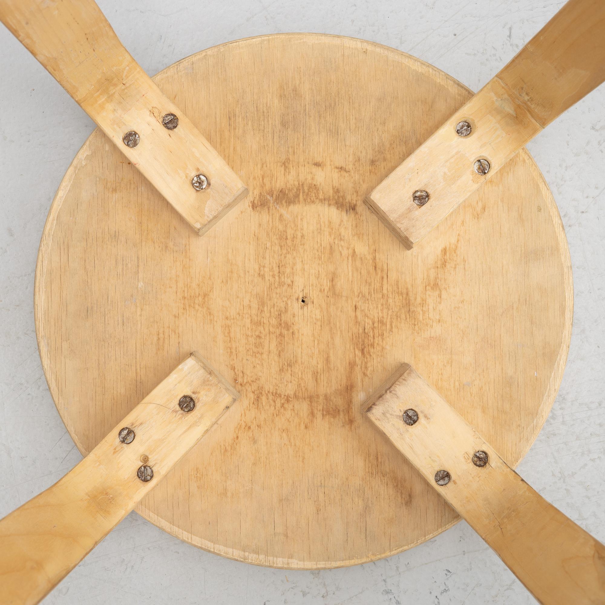 Alvar Aalto, a model '60' stool, Artek, Finland 1950's/60's.