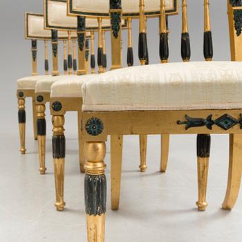 A set of four chairs by Nordiska Kompaniets, first half of the 20th century.