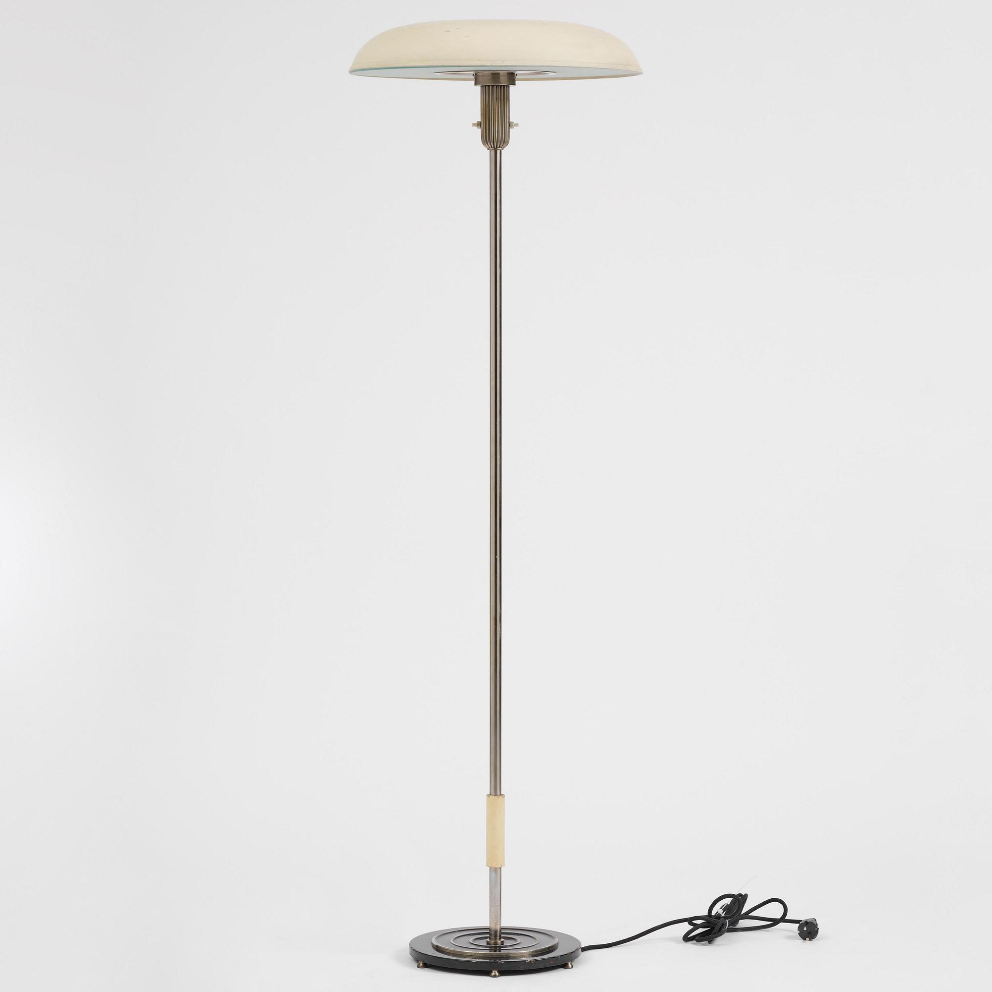 Harald Notini, a floor lamp, Arvid Böhlmarks Lampfabrik, Stockholm, 1930s.