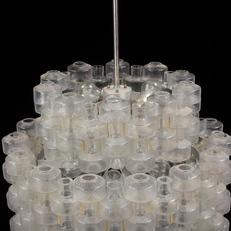 GERT NYSTRÖM, a 'Festival' glass ceiling light from Fagerhults belysning. Second half of the 20th century.