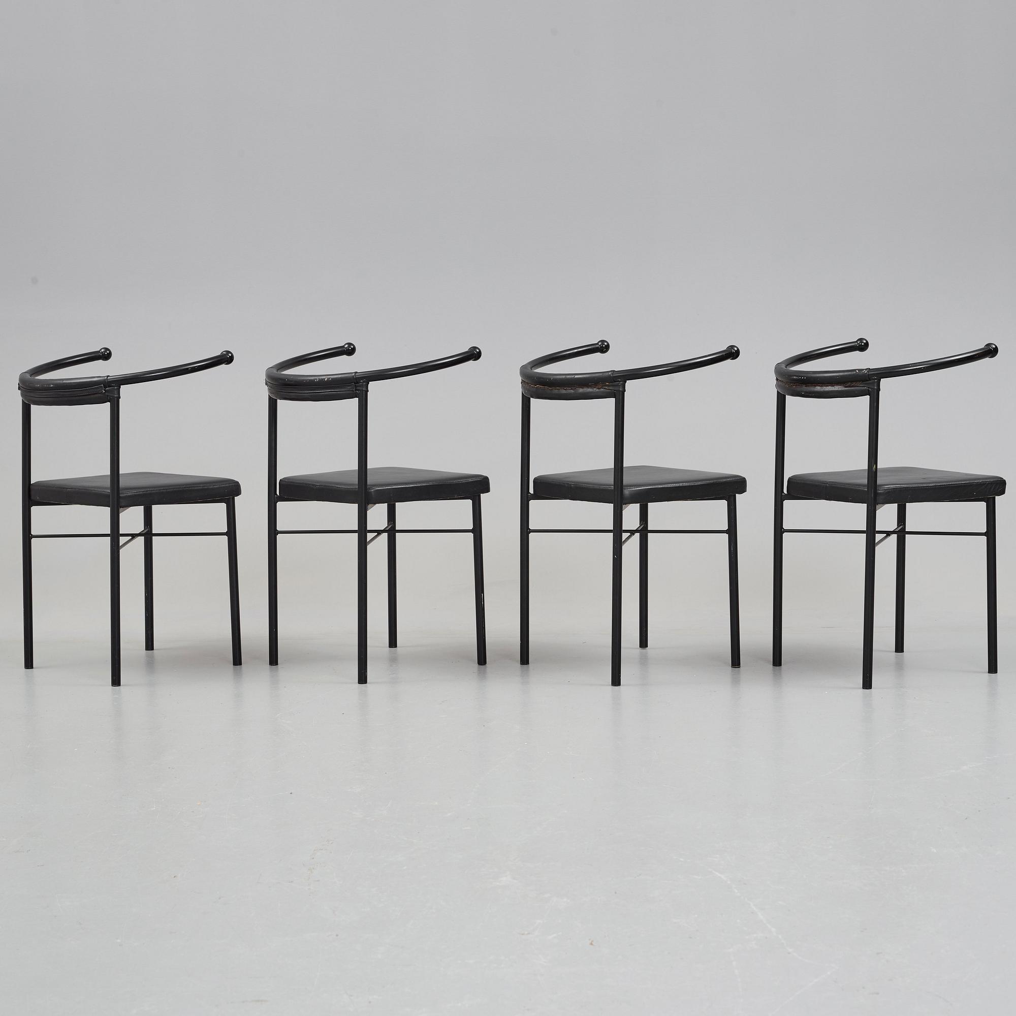 Jonas Bohlin, "Point", stolar, 8 st, Källemo AB, Värnamo, efter 1985.