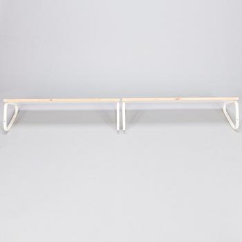 ALVAR AALTO,  Two late 20th century shelves for Artek.