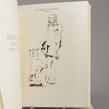 Five Pablo Picasso books, Georges Bloch, "Picasso", vol I-II and "Picasso Lithographe II-IV.