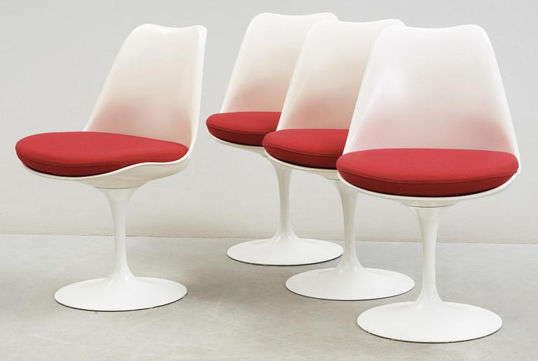 EERO SAARINEN, stolar, 4 st "Tulip", Knoll International, USA.