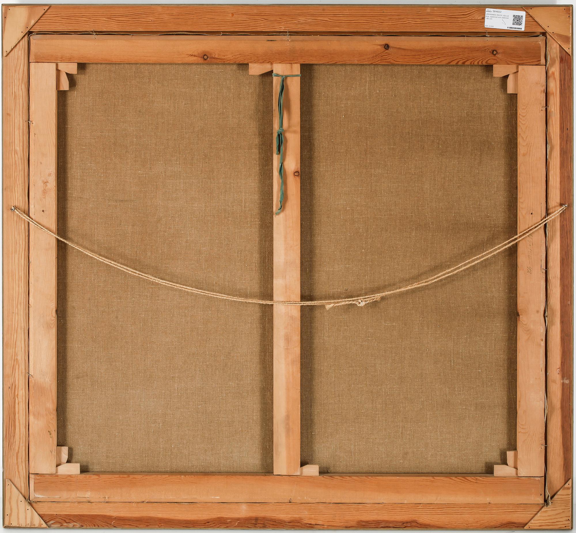 JOHANNES RAVN, olja på duk, signerad och daterad -48.