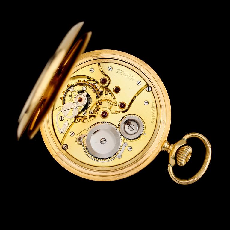 FICKUR, 18K guld, savonett, Zenith, 1900-talets första hälft.