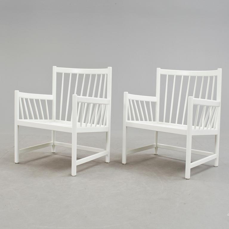 FÅTÖLJER, ett par, "Sörgården", Jörgen Baeckmark för Gemla, modellen i produktion 1968-1974.