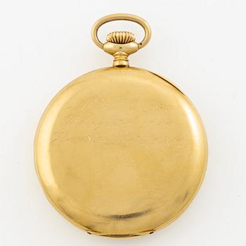 Orator, 18K guld, fickur, 49 mm.