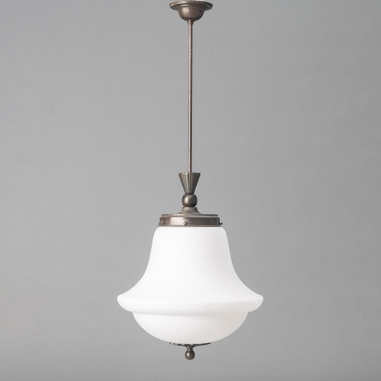 Harald Notini, a ceiling lamp, Arvid Böhlmarks Lampfabrik, Sweden, 1920s/30s.