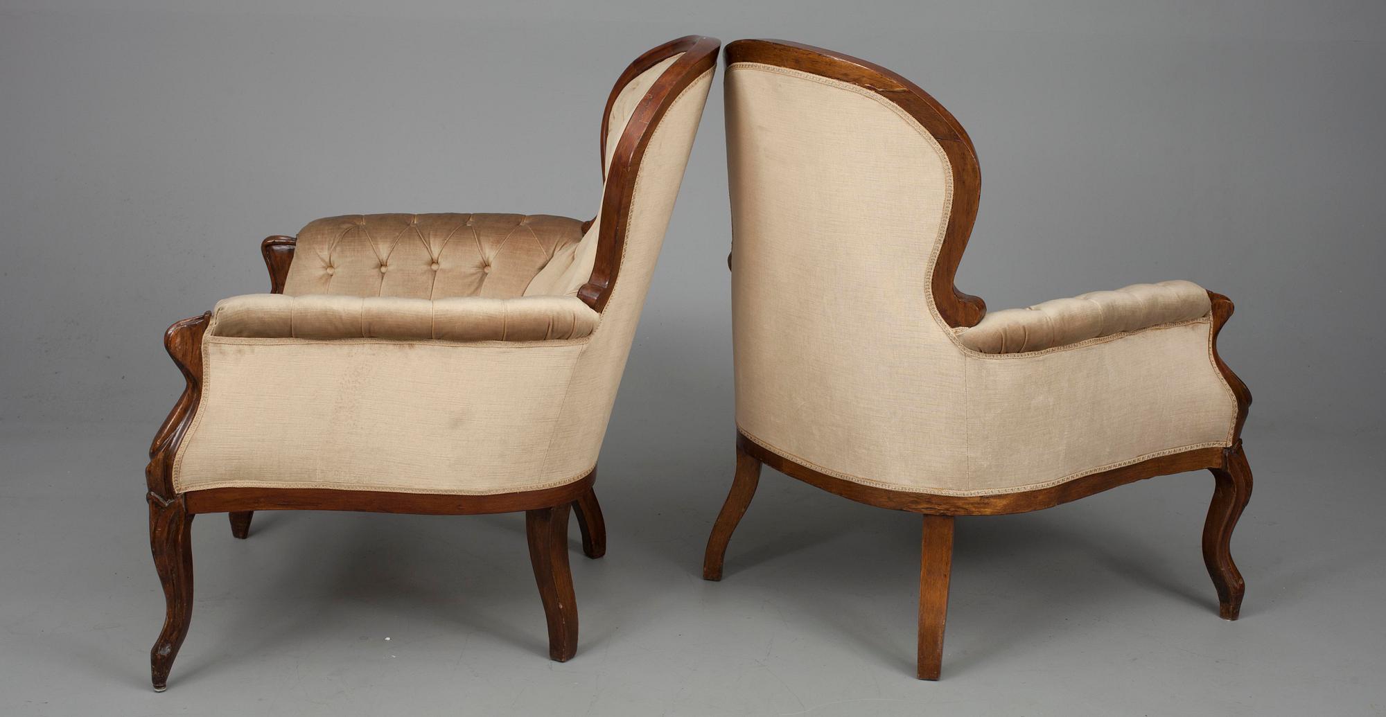 KARMSTOLAR, nyrokoko, 1800-talets slut.