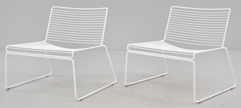 LOUNGEFÅTÖLJER, ett par, Hay, Danmark, 2000-tal.