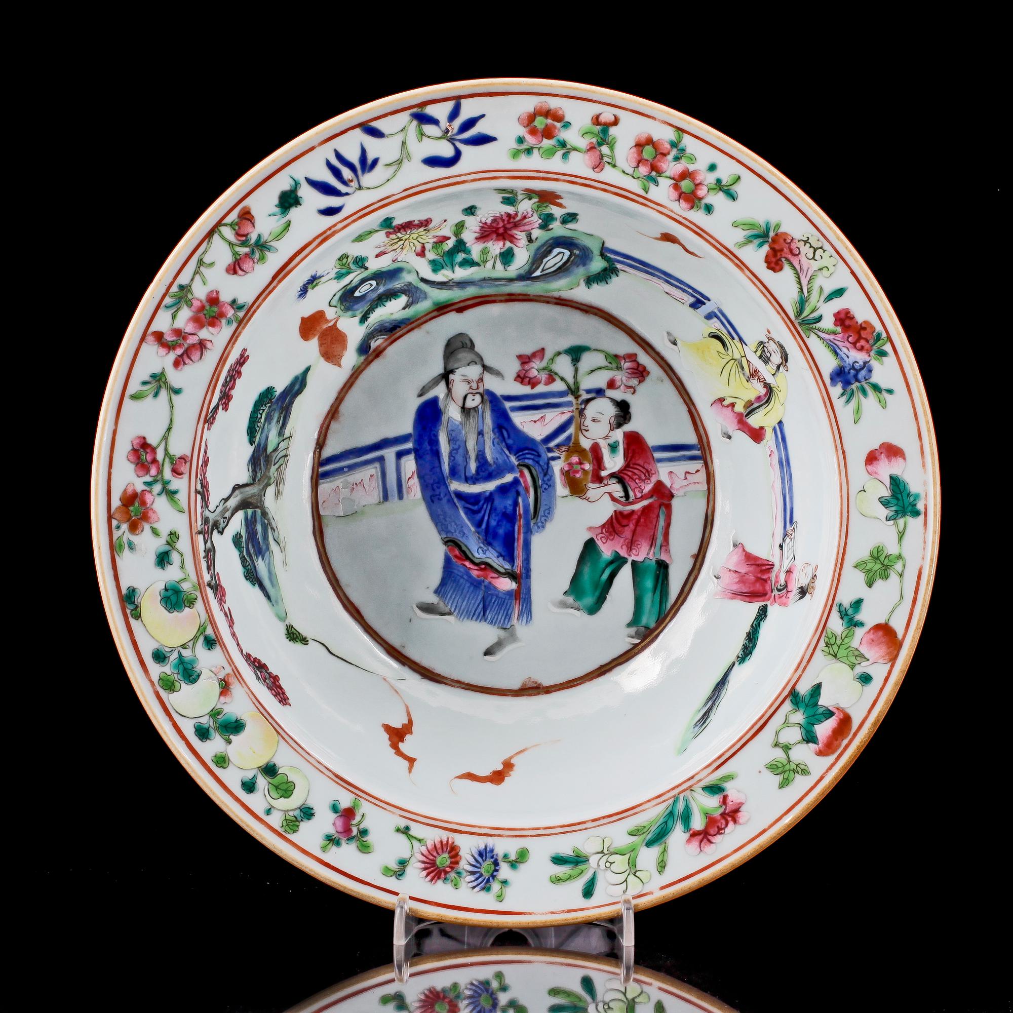 SKÅL, porslin, Kina 1800-tal.