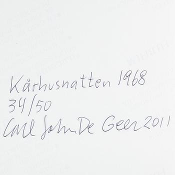 CARL JOHAN DE GEER, photograph, signed Carl Johan De Geer, dated 2011 and numbered 34/50 on verso.