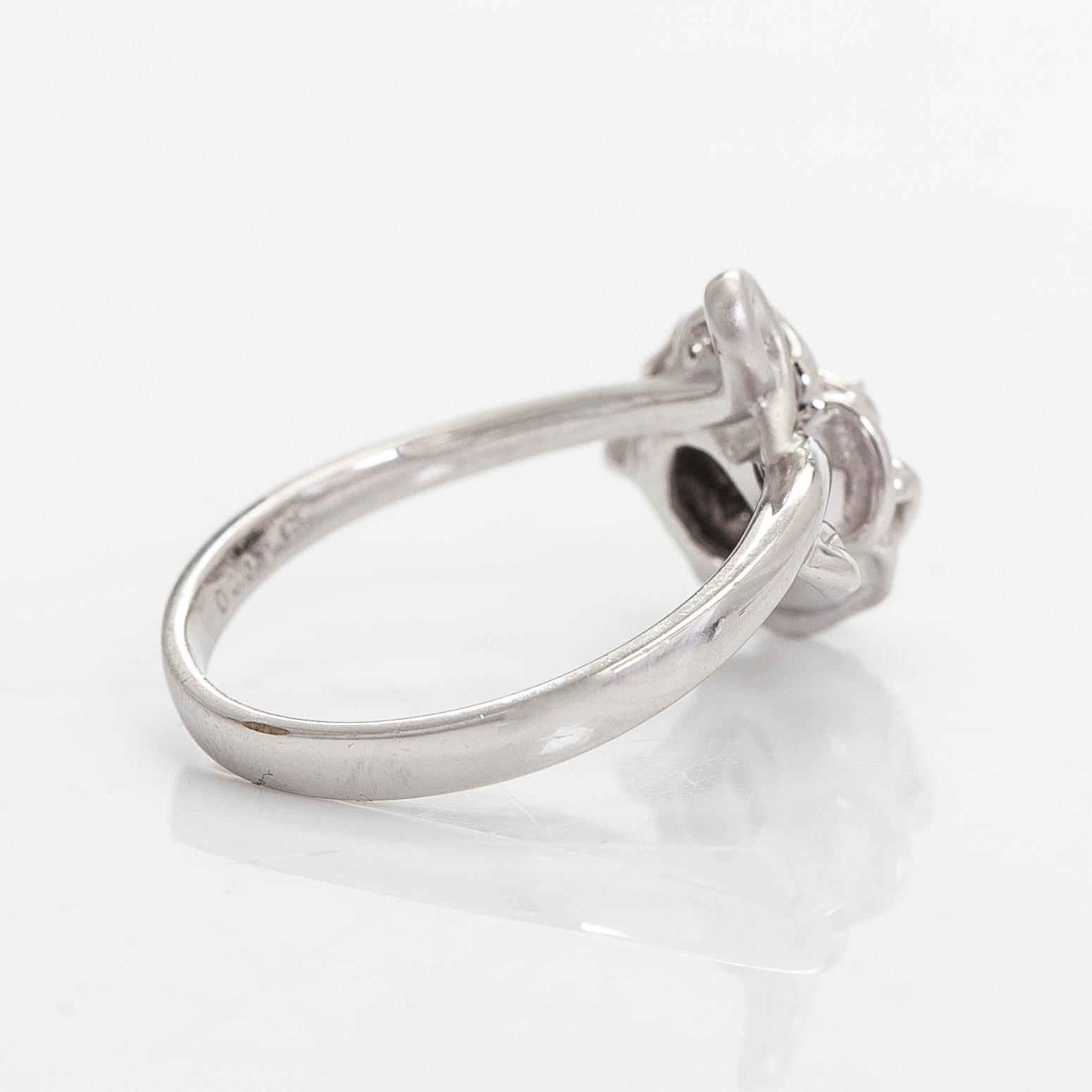 Ring, briljantslipad diamant, 18K vitguld.