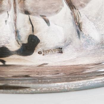 Kaffeservis, 3 dlr, och skål, silver, 1900-talets senare hälft och Åbo 1954.