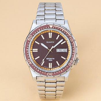 1054. Seiko, Sports 100, "Viggen", “Swedish Armed Forces”, ca 1979.