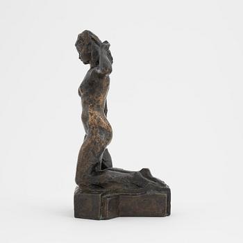 Nils Möllerberg, skulptur, brons, signerad.