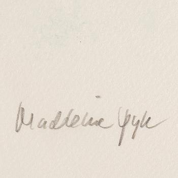 Madeleine Pyk, färglitografi, signerad 154/200.