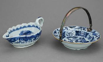 SÅSSNIPA och FAT, porslin, Kina, Qingdynastin, 1700-tal.