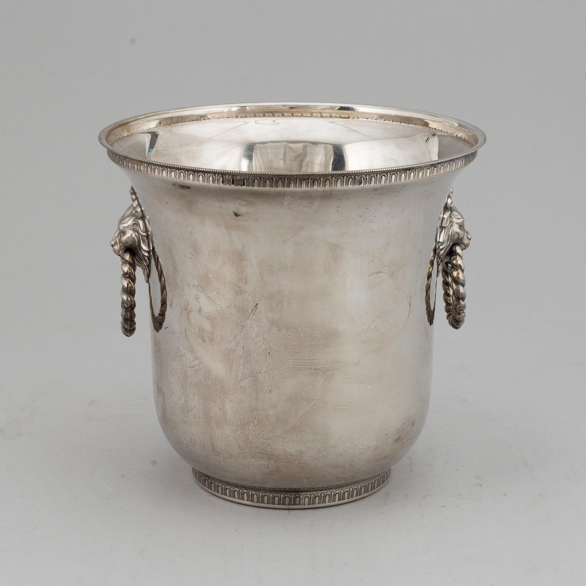 CHAMPAGNEKYLARE, nysilver, 1900-tal.