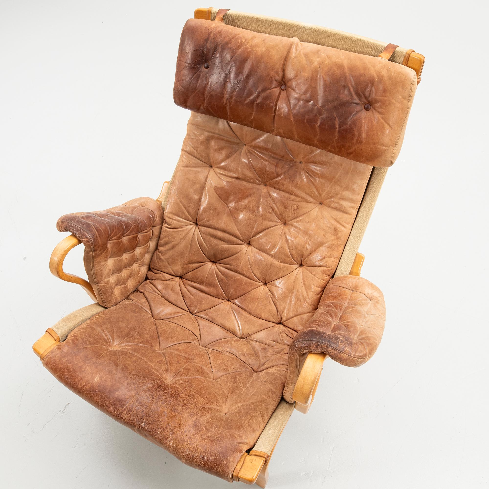 Bruno Mathsson, armchair, "Pernilla", DUX, second half of the 20th century.