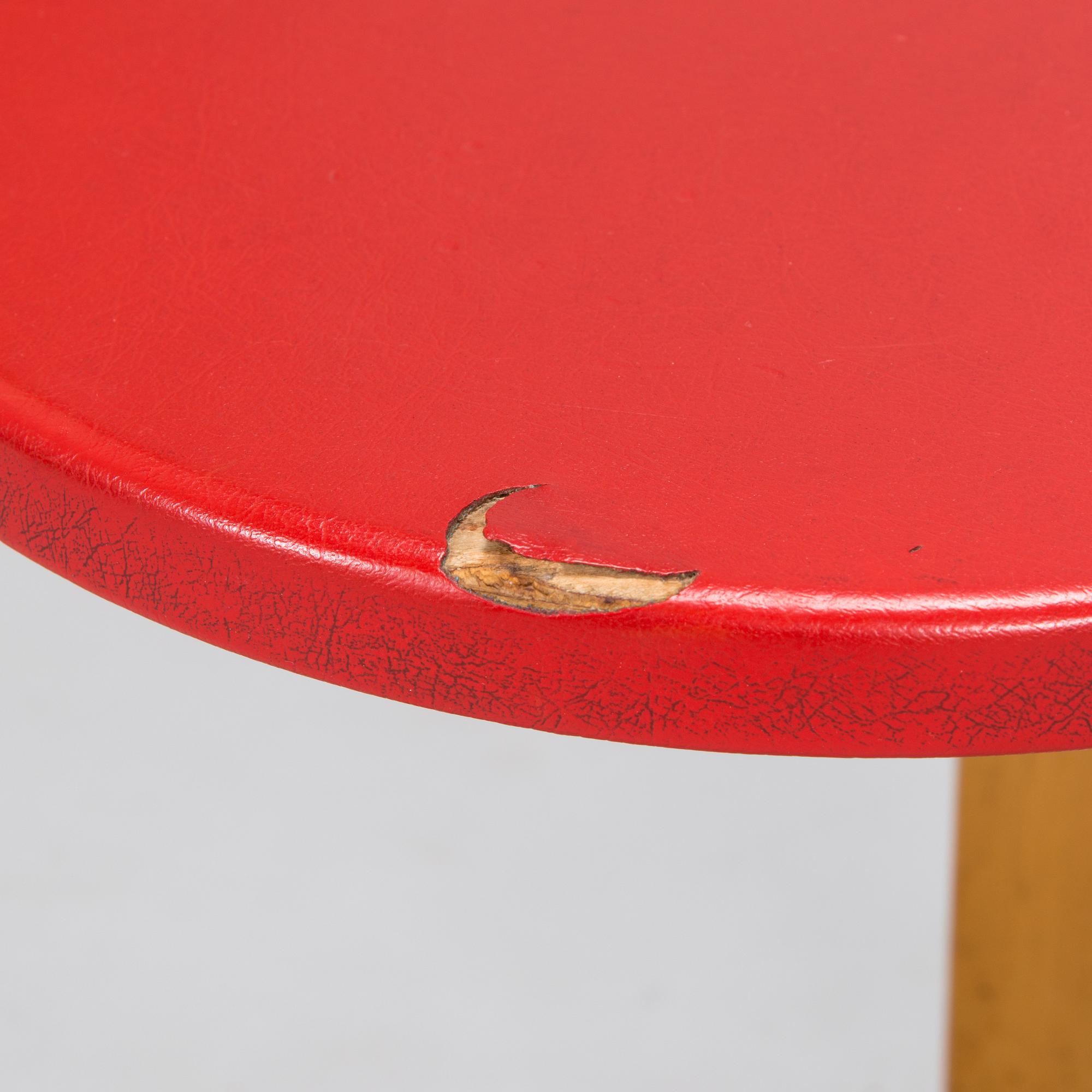 Alvar Aalto, a pair of  '60' stools, Artek 1950s-60s.