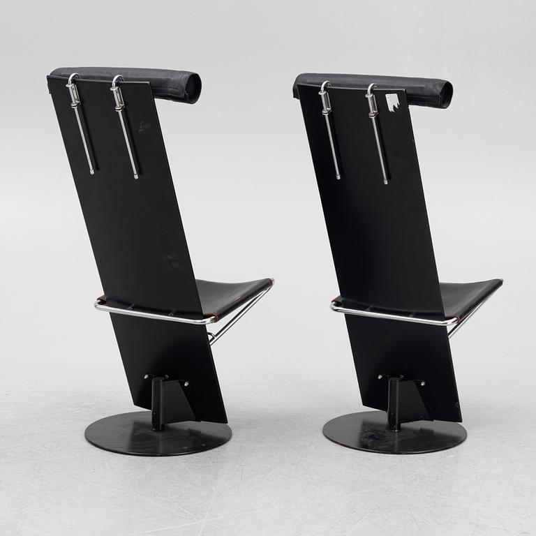 Börge Lindau & Bo Lindekrantz, stolar, ett par, "Plankan", Lammhults.