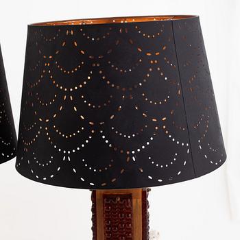 Bordslampor, ett par, 1960/70-tal.