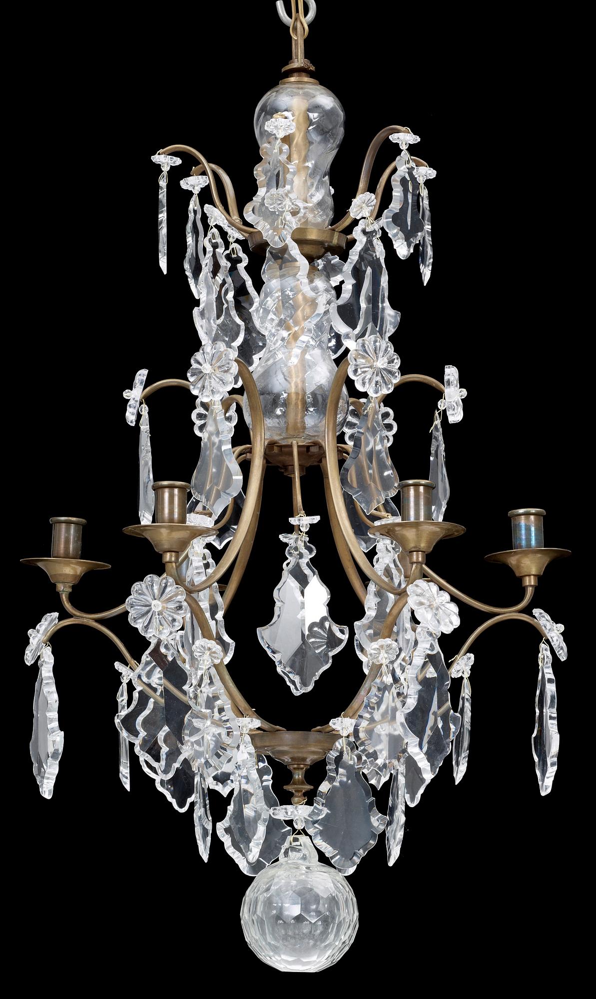 LJUSKRONA, rokokostil, 1900-tal, h 76.