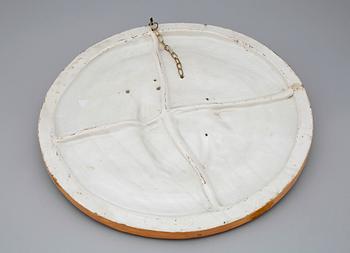 PLAKETT, majolika "De la Robbia", Italien, 1900-tal.