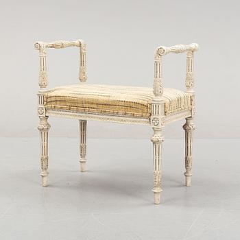 An early 20th Century Louis XVI style banquet stool.