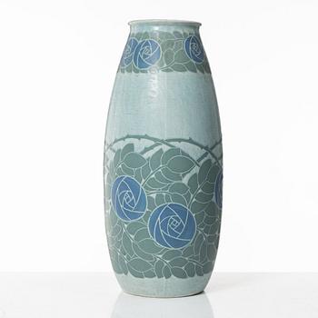 Josef Ekberg, a 'Sgrafitto' earthenware vase, Gustavsberg 1911.