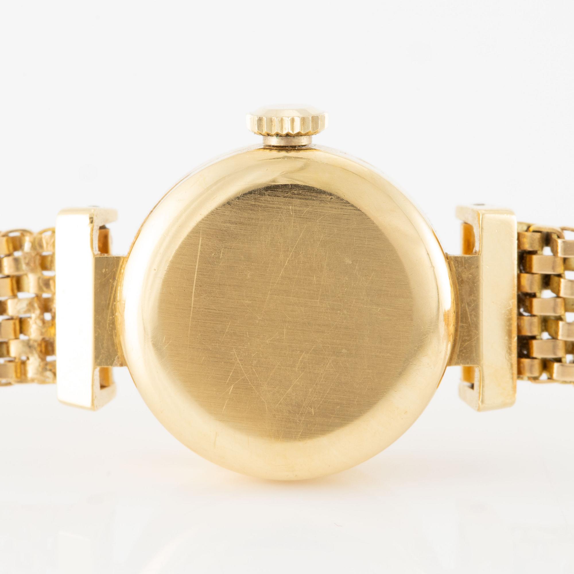 Certina, 18K guld, länk i 18K guld, armbandsur, 17 mm.