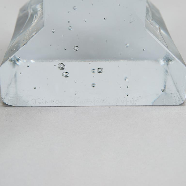 Oiva Toikka, veistos, signeerattu Oiva Toikka Nuutajärvi Notsjö 1989.