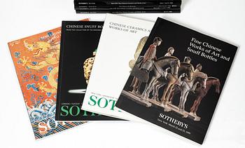 Kataloger, 25 stycken, Sotheby's Hong Kong och New York, 1992-2001.