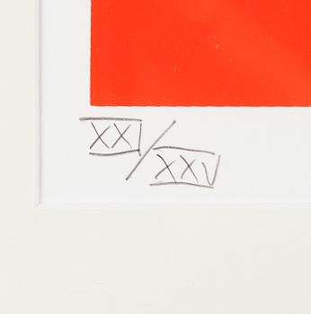 PAUL OSIPOW, serigrafi, signerad, daterad -90 och numrerad XXI/XXV.