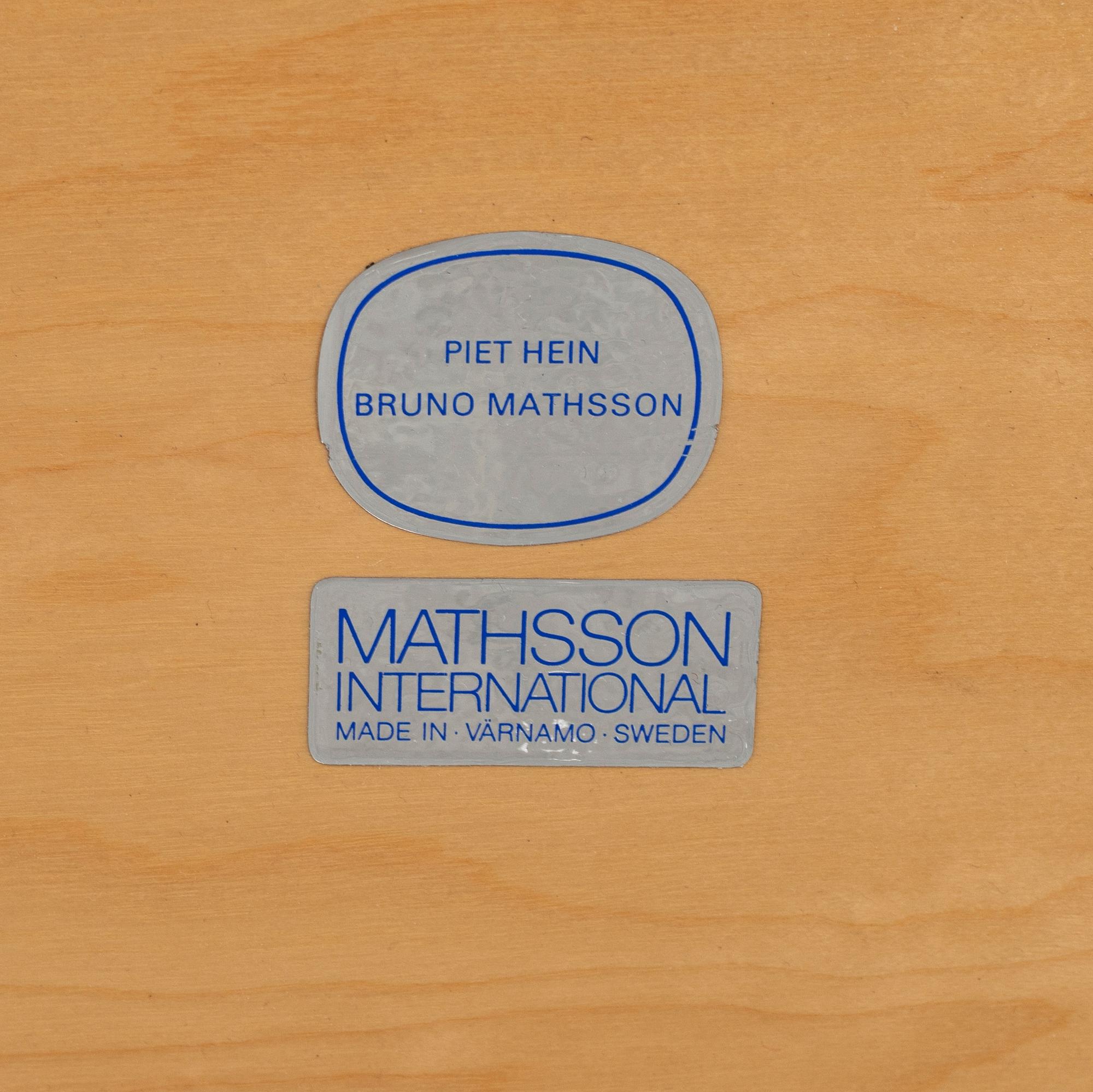 BRUNO MATHSSON and PIET HEIN, an "Ellips" lounge table.