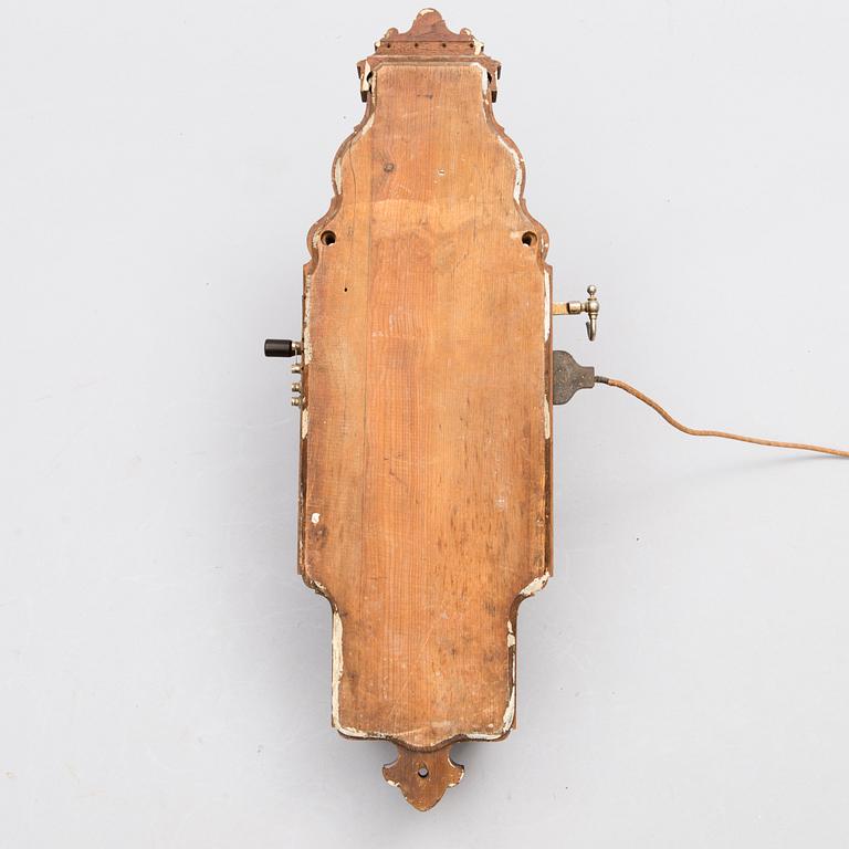 VÄGGTELEFON, L. M. Ericsson, Stockholm, 1900-talets början.
