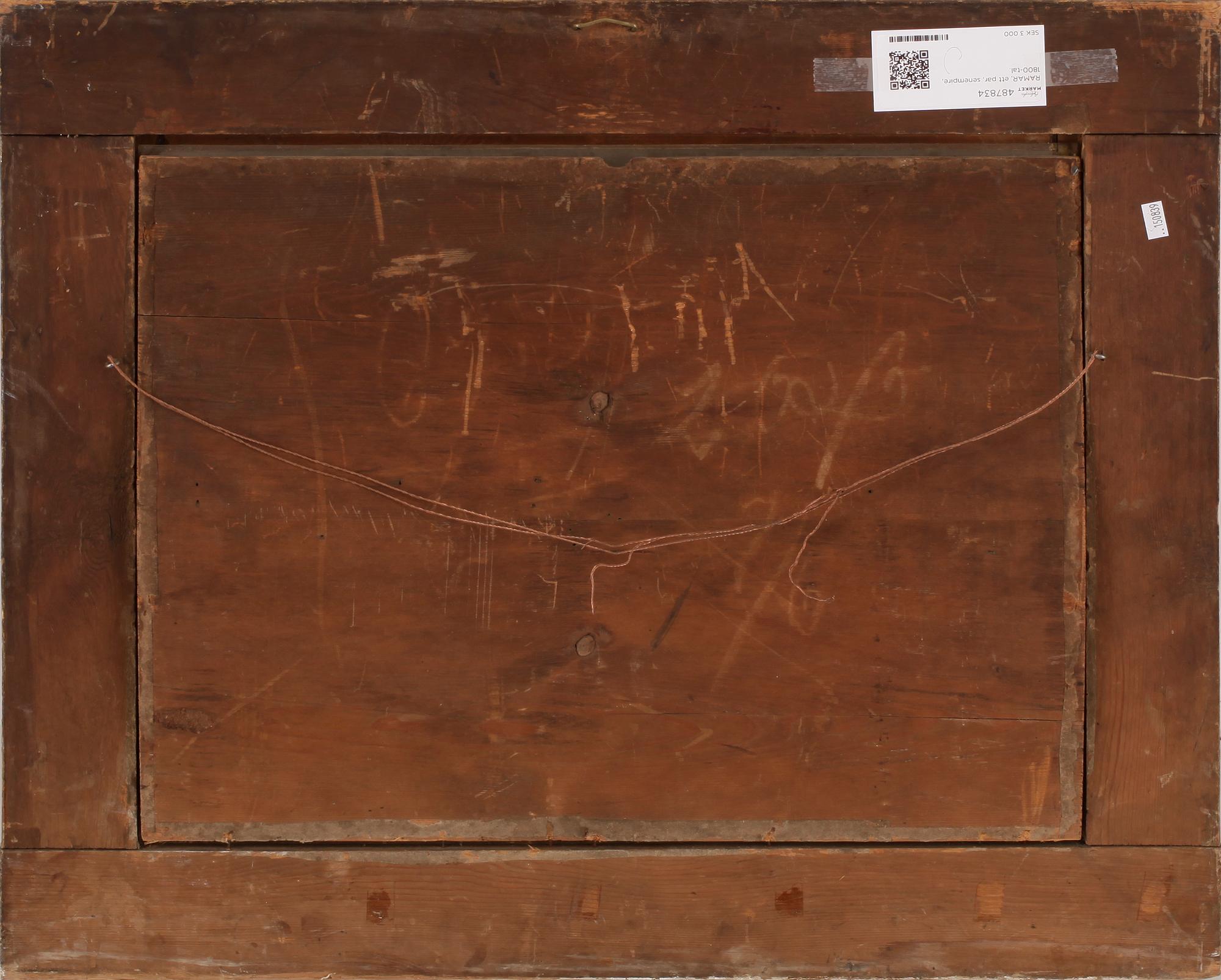 RAMAR, ett par, senempire, 1800-tal.