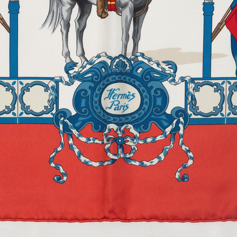 Hermès, scarf, "Real Escuela Andaluza Del Arte Ecuestre".
