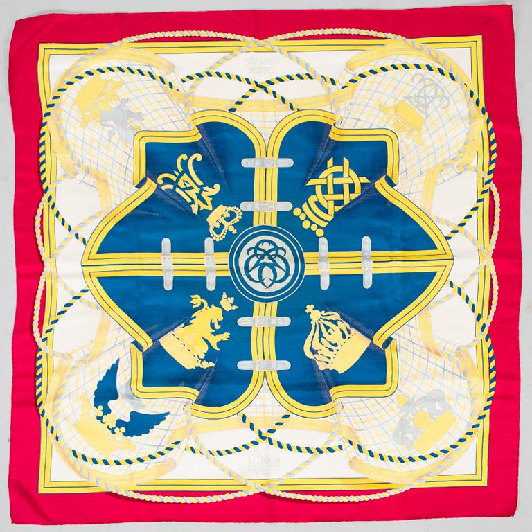 Hermès, a 'Grande Tenue' silk scarf.